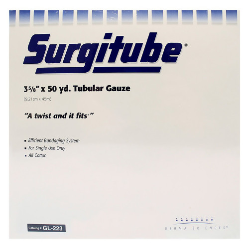 Tubular Retainer Dressing Surgitube Cotton 3-5/8 Inch X 50 Yard Size 5 White Leg / Thigh / Head NonSterile GL223 Each/1