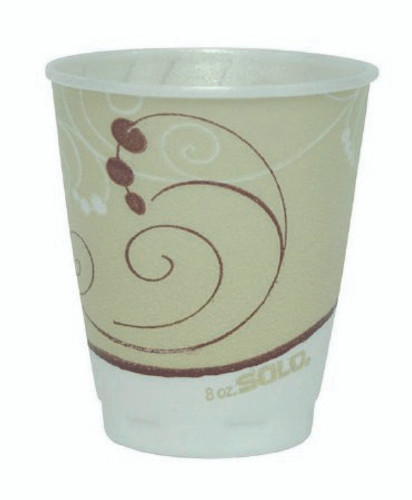 Drinking Cup Trophy 12 oz. Jazz Print Styrofoam Disposable X12-00055 Case/1000