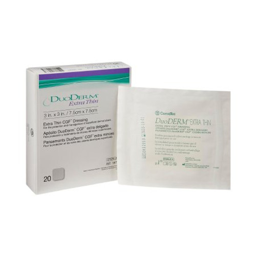 Hydrocolloid Dressing DuoDERM Extra Thin 3 X 3 Inch Square Sterile 187901