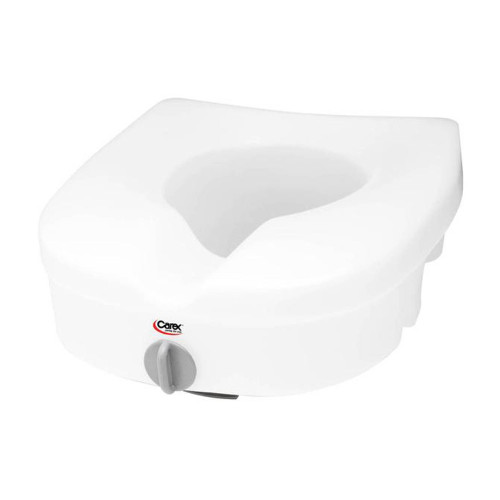 Raised Toilet Seat E-Z Lock 5 Inch Height White 300 lbs. Weight Capacity FGB312C0 0000 Each/1