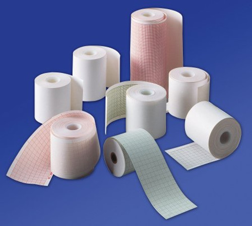 Diagnostic Recording Paper Medi-Trace Thermal Paper 215.9 mm X 183 Foot Z-Fold Red Grid 30768678 Case/8