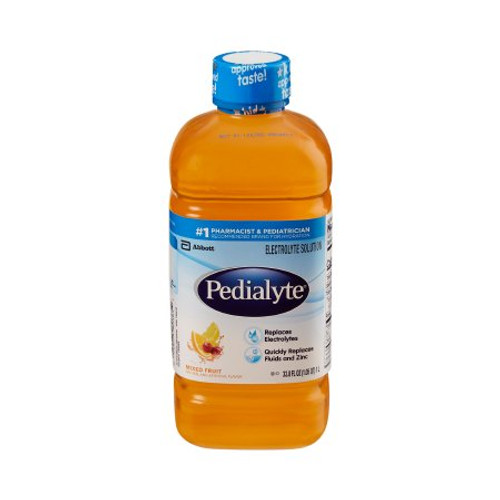 Pediatric Oral Electrolyte Solution Pedialyte Mixed Fruit Flavor 33.8 oz. Bottle Ready to Use 00365