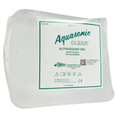 Ultrasound Gel Aquasonic Clear Transmission 5 Liter Jar 03-50