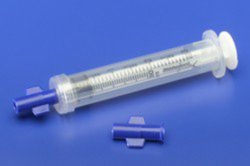Safety Syringe Tip Cap Monoject Blue Sterile Integral Luer Plug 8881682010