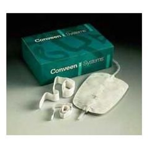 Urinary Leg Bag Conveen Security Anti-Reflux Valve Sterile 1500 mL Polyethylene / Flocked 05062