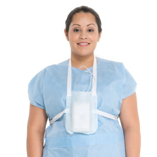 Telemetry Pouch Standard Size Chest and Neck Straps NonWoven Material Velcro Closures Blue with White Straps Lightweight Telemetry Unit 71825