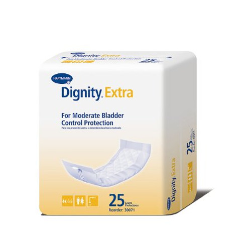 Incontinence Liner Dignity Extra 4 X 12 Inch Moderate Absorbency Polymer Core One Size Fits Most Adult Unisex Disposable 30071