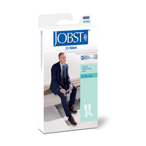 Compression Socks JOBST for Men Classic Knee High X-Large Black Closed Toe 110304 Pair/1