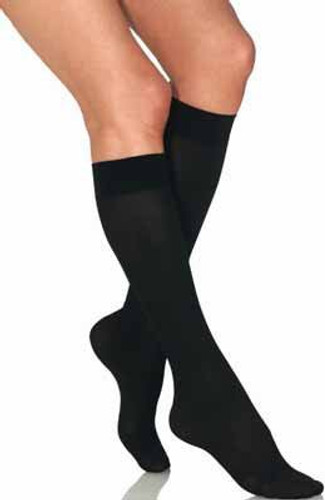 Compression Stocking JOBST Ultrasheer Knee High Large Classic Black Closed Toe 119234 Pair/1