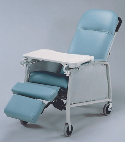 Recliner Lumex Jade Vinyl Two 4 Inch Swivel Casters and Two 4 Inch Fixed Front Wheels 574G857 Each/1