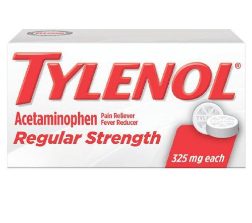 Pain Relief Tylenol 325 mg Strength Acetaminophen Tablet 100 per Bottle 50580049660 Box/100