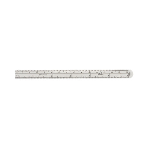 Ruler Stainless Steel 1/2 X 6 Inch 18-660 Each/1