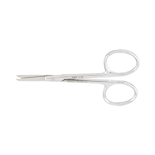 Stitch Scissors Miltex Spencer 3-1/2 Inch Length OR Grade German Stainless Steel NonSterile Finger Ring Handle Straight Blade Blunt Tip / Blunt Tip 9-100 Each/1