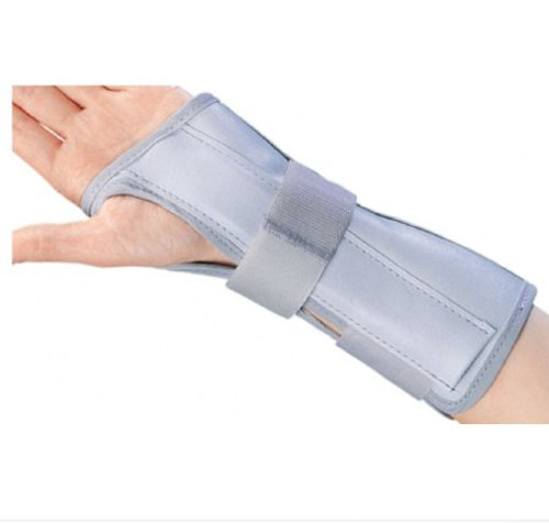 Wrist / Forearm Brace ProCare Universal Aluminum / Flannelette / Nylon Right Hand Navy Blue One Size Fits Most 79-87070 Each/1