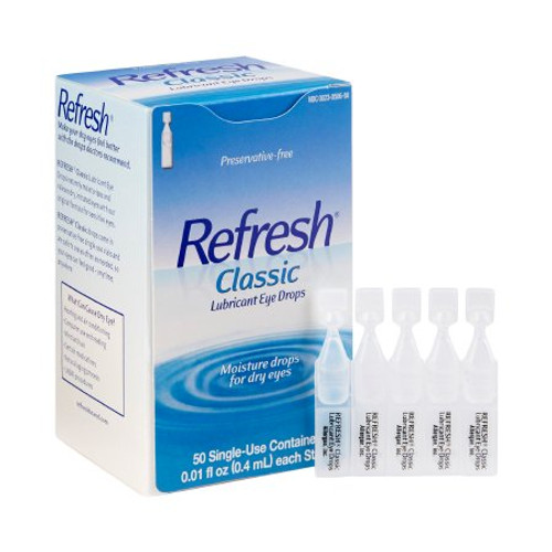 Eye Lubricant Refresh Classic 0.01 oz. Eye Drops 00023050650 Box/50