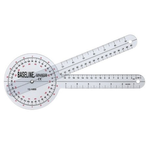 Goniometer Baseline Plastic 12 Inch Arm Length 1 Increments Inches and Centimeters 12-1000 Each/1