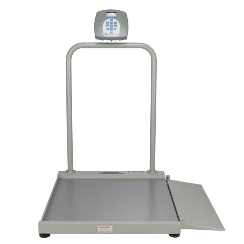 Wheelchair Scale Health O Meter Digital LCD Display 1000 lbs. / 474 kg Capacity Gray AC Adapter / Battery Operated 2500KL Each/1