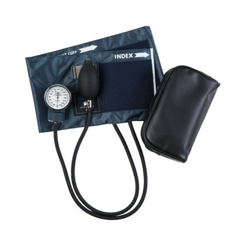 Aneroid Sphygmomanometer with Cuff Mabis Precision 2-Tubes Pocket Size Hand Held Adult Large Cuff 01-140-011 Each/1