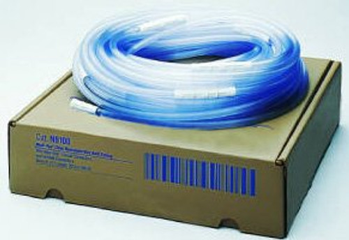 Suction Connector Tubing Medi-Vac 100 Foot Length 0.25 Inch I.D. NonSterile Maxi-Grip Connector Clear Smooth OT Surface NonConductive Plastic N6100 Case/1