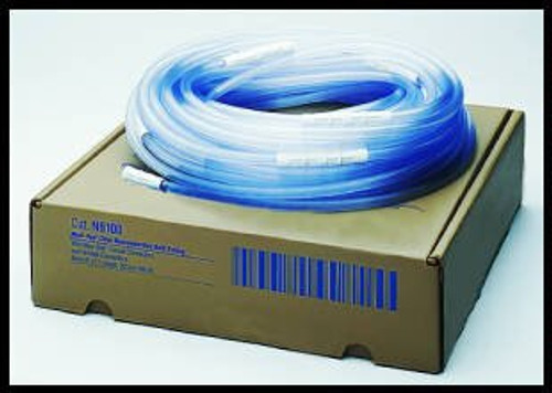 Suction Connector Tubing Medi-Vac 10 Foot Length 0.25 Inch I.D. Sterile Maxi-Grip and Male / Male Connector Clear Smooth OT Surface NonConductive Plastic N610