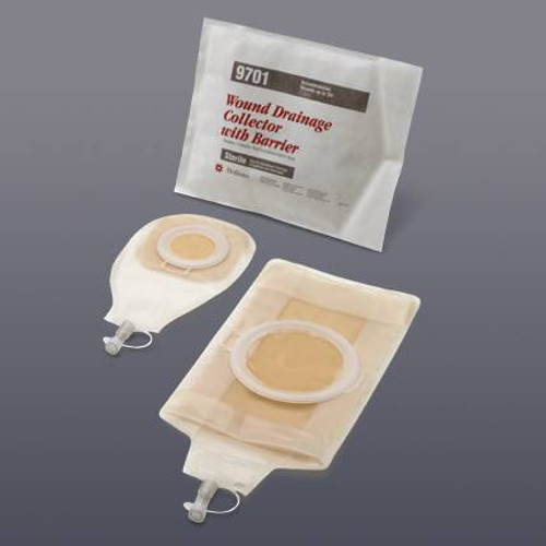 Wound Drainage Pouch Sterile FlexWear Skin Flat Barrier 9701 Box/5