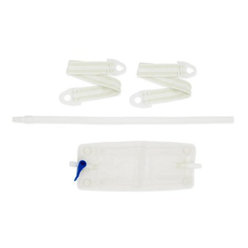 Urinary Leg Bag Kit Anti-Reflux Valve Sterile Fluid Path 350 mL Vinyl 9645