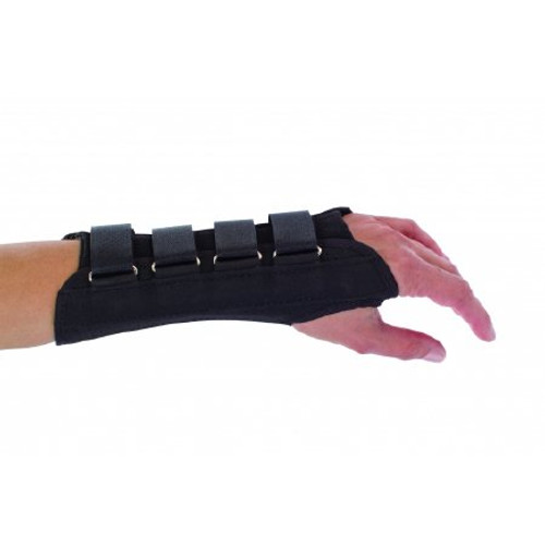 Wrist Support ProCare Aluminum / Cotton / Flannel / Suede Right Hand Black Small 79-87003 Each/1