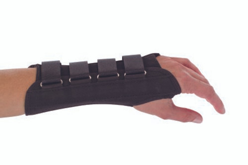 Wrist Support ProCare Aluminum / Cotton / Flannel / Suede Left Hand Black Small 79-87013 Each/1