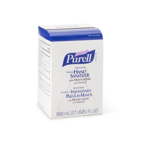 Hand Sanitizer Purell Advanced 800 mL Ethyl Alcohol Gel Bag-in-Box 9657-12