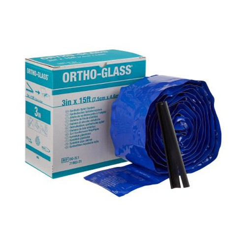 Padded Splint Roll ORTHO-GLASS 3 Inch X 15 Foot Fiberglass White OG-3L2