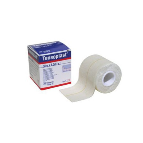 Elastic Adhesive Bandage Tensoplast 1 Inch X 5 Yard Medium Compression No Closure White NonSterile 02593002