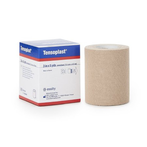 Elastic Adhesive Bandage Tensoplast 3 Inch X 5 Yard Medium Compression No Closure Tan NonSterile 02600002