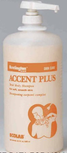 Shampoo and Body Wash Accent Plus 1 000 mL Pump Bottle Fresh Scent 6067132