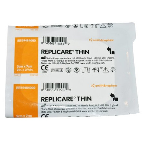 Hydrocolloid Dressing Replicare Thin 2 X 2-3/4 Inch Rectangle Sterile 59484000