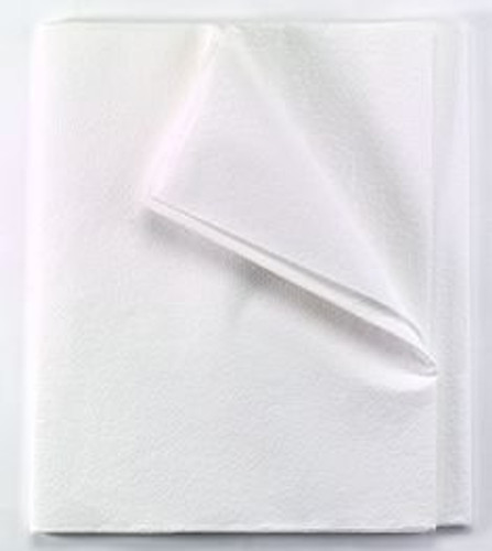 Stretcher Sheet Tidi Everyday Flat 40 X 72 Inch White Tissue / Poly Disposable 918272 Case/50