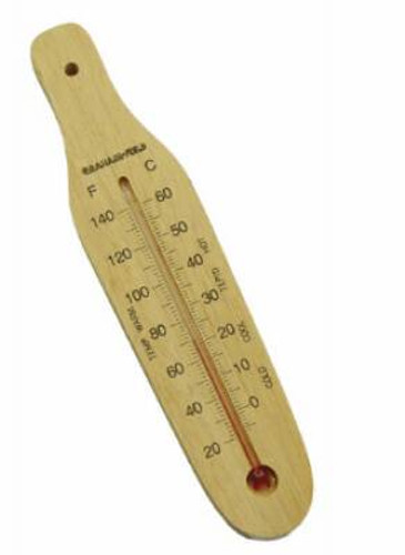 Flat Bath Thermometer Grafco Fahrenheit / Celsius 20 to 140 0 to 60 C Without External Probe Wall Mount Does Not Require Power 1537 Each/1