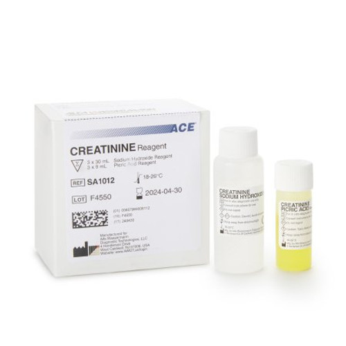 Reagent ACE Renal / General Chemistry Creatinine For ACE and ACE Alera Analyzers 560 Tests R1 3 X 30 mL R2 3 X 9 mL SA1012 Kit/1