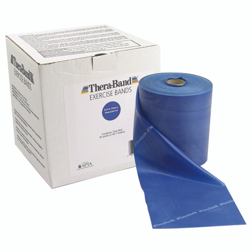 Exercise Resistance Band TheraBand Blue 5 Inch X 50 Yard X-Heavy Resistance 10-1009 Each/1