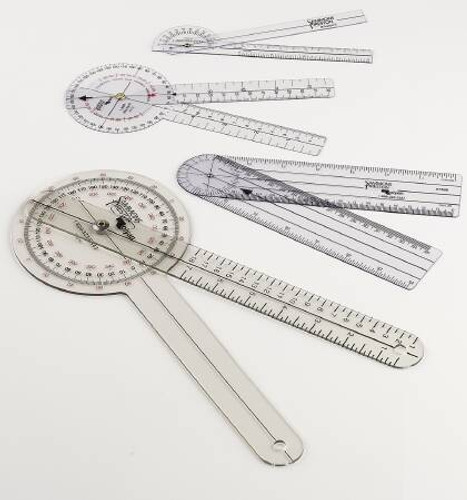 Goniometer Plastic 6-3/4 Inch 0 to 180 Inches and Centimeters 7510 Each/1