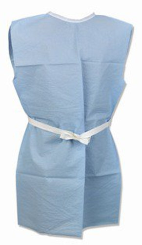 Patient Exam Gown TIDI 2X-Large Blue Disposable 918156 Case/25