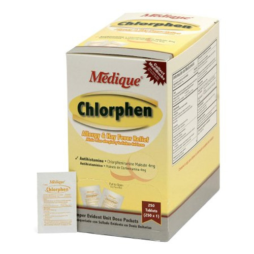 Allergy Relief Chlorphen 4 mg Strength Tablet 1 per Box 24148 Box/250