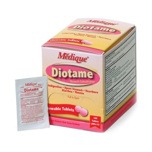 Anti-Diarrheal Diotame 262 mg Strength Chewable Tablet 100 per Box 22033 Box/100