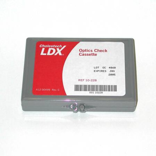 Optics Check Cassette Cholestech LDX Empty Cassette Includes Case For use with LDX System 10-228 Box/1