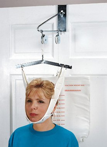 Grafco Deluxe Cervical Traction Kit Overdoor Chrome-plated Steel One Size Fits Most GF1871 Each/1