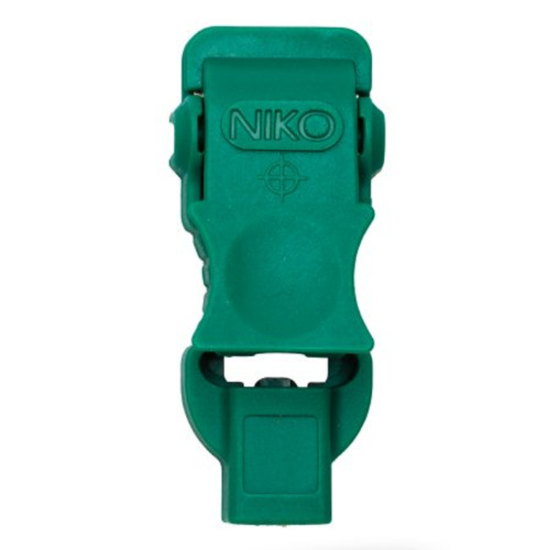 ECG Clip Nikoclip Green Flat Wide-Bodied Plastic Nikotab System NIK-20 Pack/10