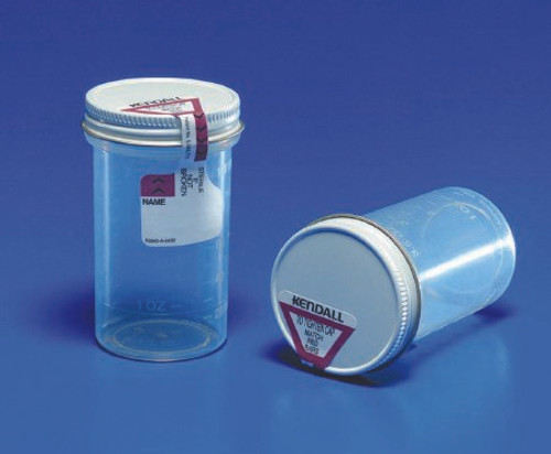 Specimen Container Precision 2-1/2 X 2-3/4 Inch Plastic 120 mL 4 oz. Screw Cap Unprinted Sterile 2300SA- Case/200