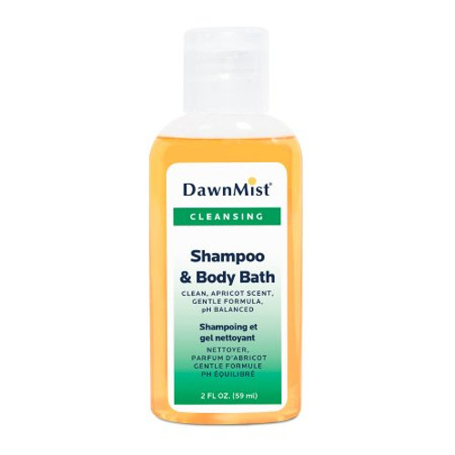 Shampoo and Body Wash DawnMist 2 oz. Flip Top Bottle Apricot Scent MS02