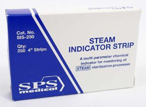 SPSmedical Sterilization Chemical Indicator Strip Steam 4 Inch SIS-250