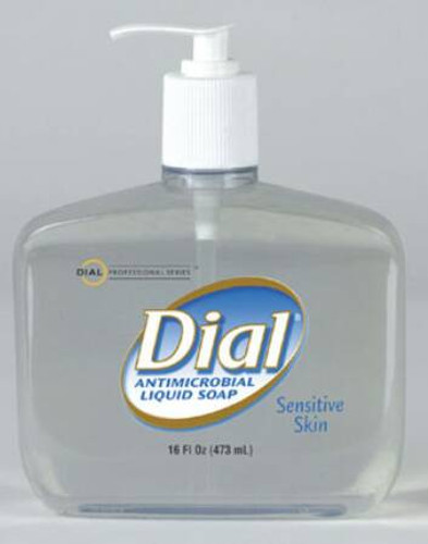 Antimicrobial Soap Dial Professional for Sensitive Skin Liquid 16 oz. Pump Bottle Fresh Scent DIA80784