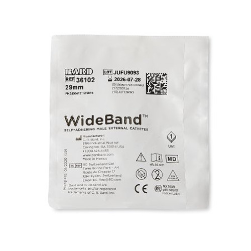 Male External Catheter Wide Band Self-Adhesive Band Silicone Medium 36102